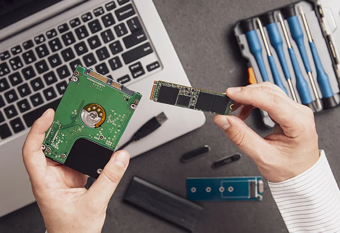 SSD and HDD